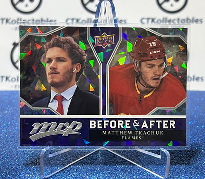 2021-22 UPPER DECK MATTHEW TKACHUK # BA-16 BEFORE & AFTER CALGARY FLAMES HOCKEY CARD