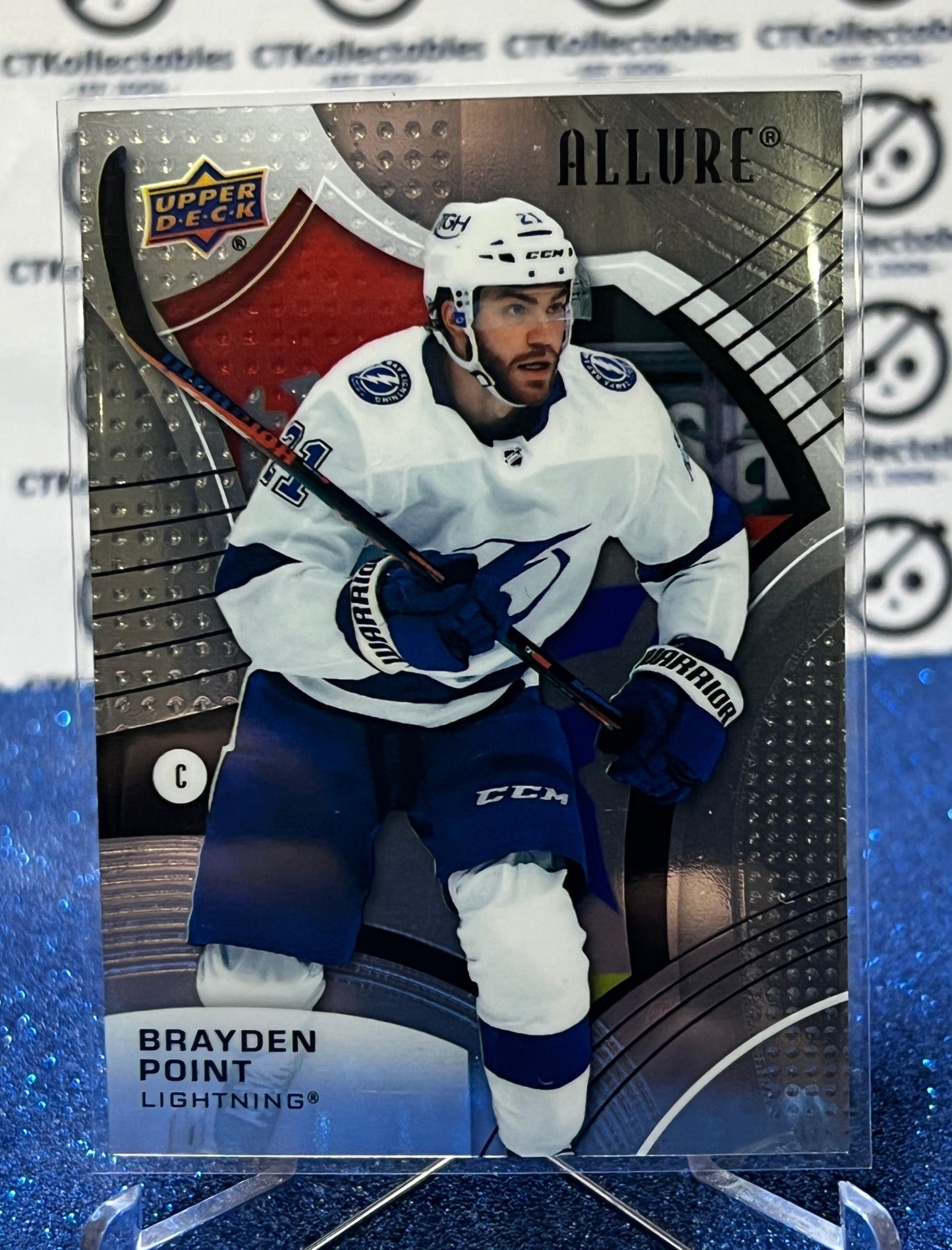 2021-22 UPPER DECK ALLURE BRAYDEN POINT # 22 TAMPA BAY LIGHTNING  NHL HOCKEY CARD