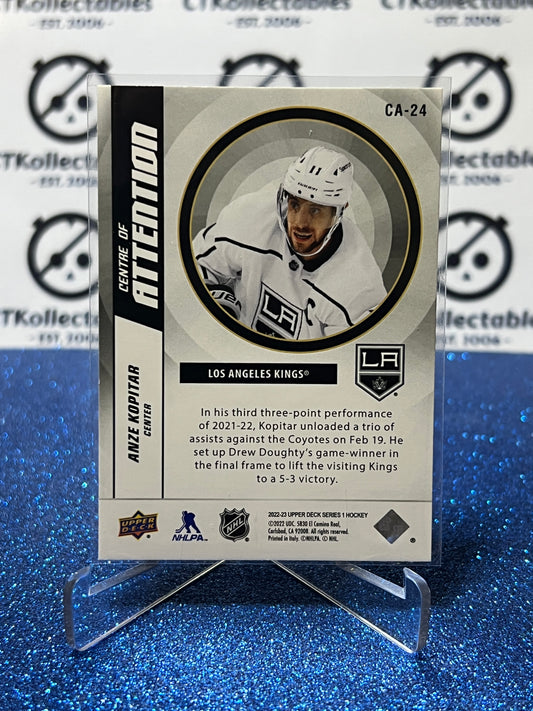 2022-23 UPPER DECK ANZE KOPITAR # CA-24  CENTRE OF ATTENTION LA KINGS HOCKEY CARD