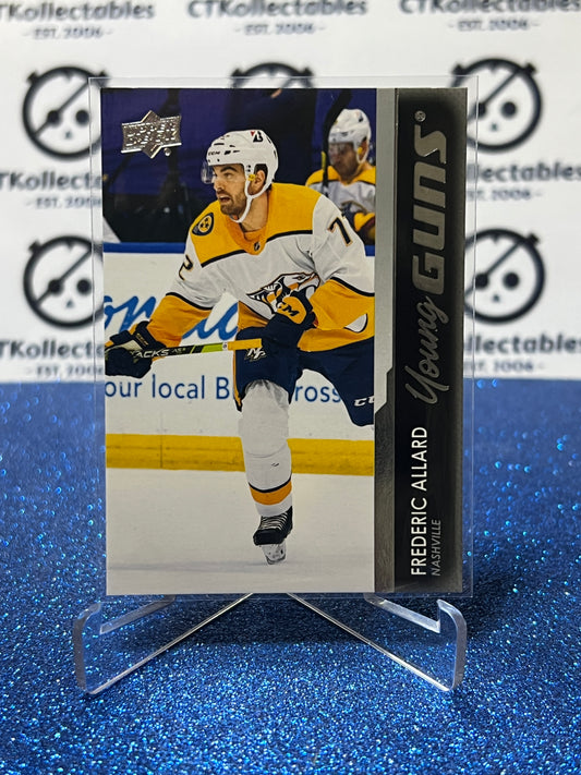 2021-22 UPPER DECK FREDERIC ALLARD # 483 RC YOUNG GUNS NASHVILLE PREDATORS HOCKEY CARD