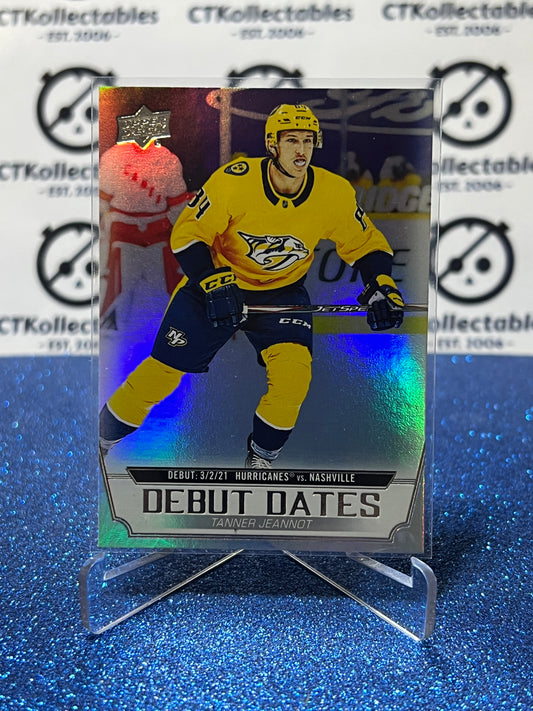 2022-23 UPPER DECK TANNER JEANNOT # DD-24 DEBUT DATES NASHVILLE PREDATORS HOCKEY CARD