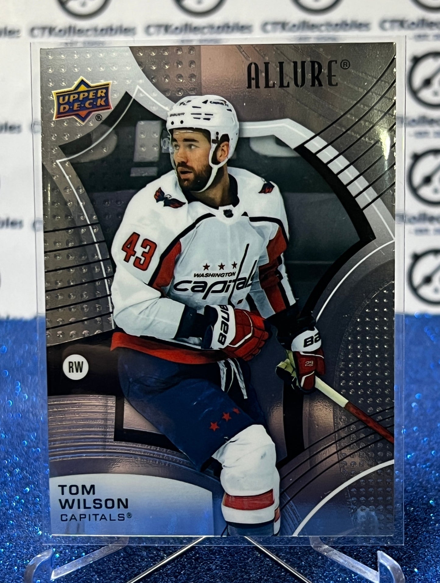 2021-22 UPPER DECK ALLURE TOM WILSON # 3 WASHINGTON CAPITALS  NHL HOCKEY CARD