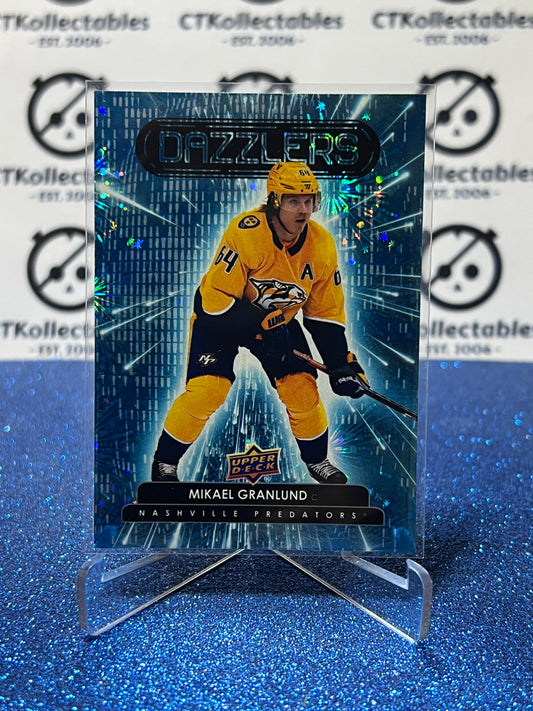 2022-23 UPPER DECK MIKAEL GRANLUND # DZ-17 DAZZLERS NASHVILLE PREDATORS HOCKEY CARD