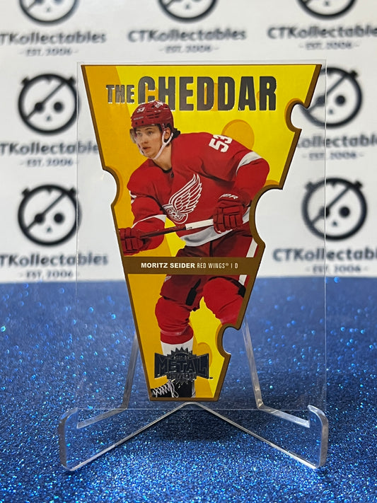 2021-22 UPPER DECK MORITZ SEIDER # TC-16 THE CHEDDAR DETROIT RED WINGS HOCKEY CARD