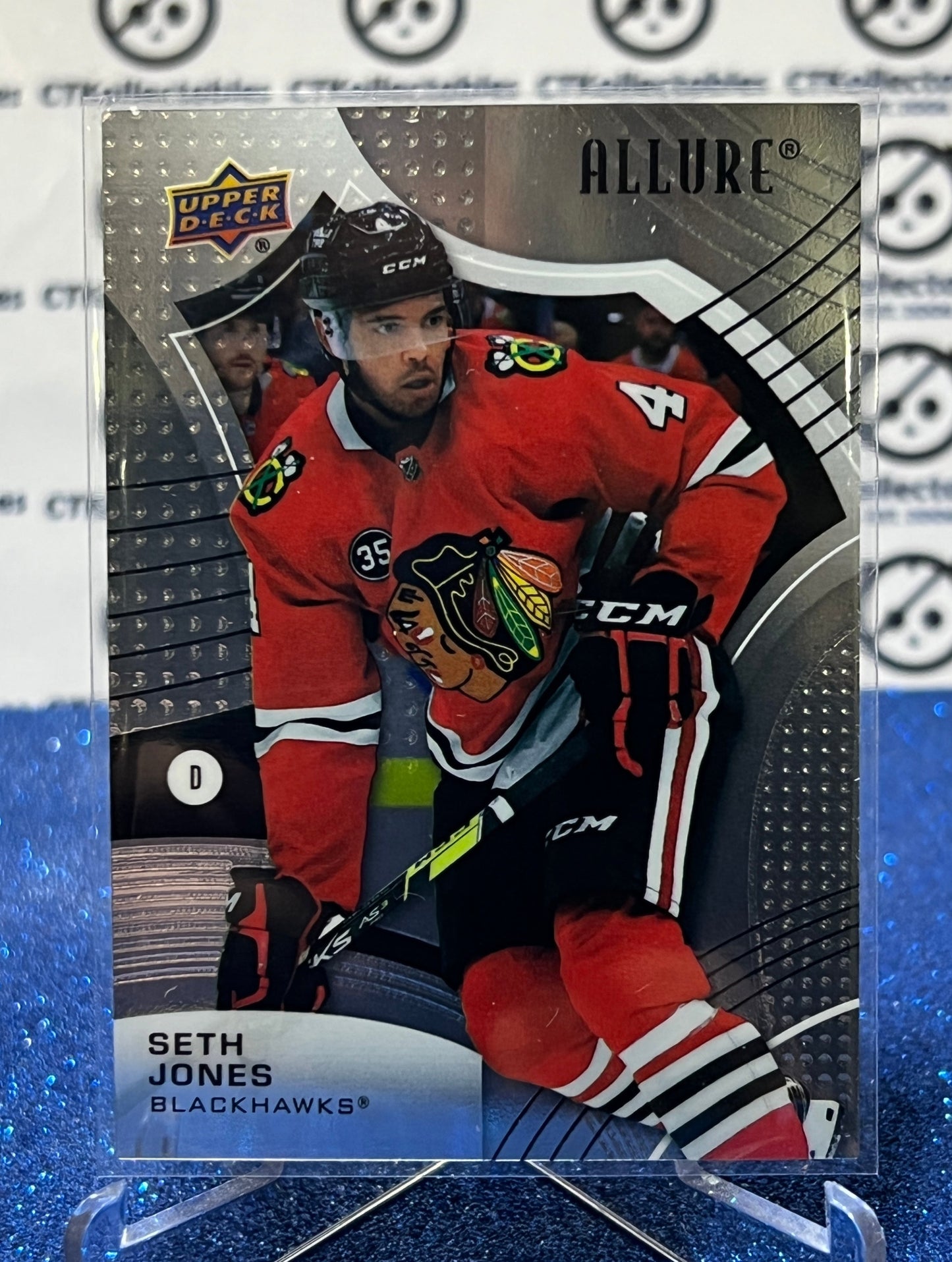 2021-22 UPPER DECK ALLURE SETH JONES # 96 CHICAGO BLACKHAWKS NHL HOCKEY CARD