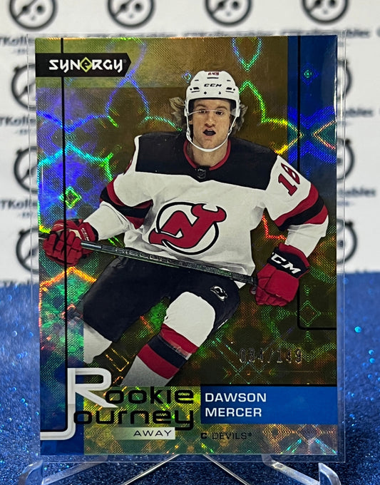 2021-22 UPPER DECK SYNERGY DAWSON MERCER # RJ-8 NEW JERSEY DEVILS /149 HOCKEY CARD