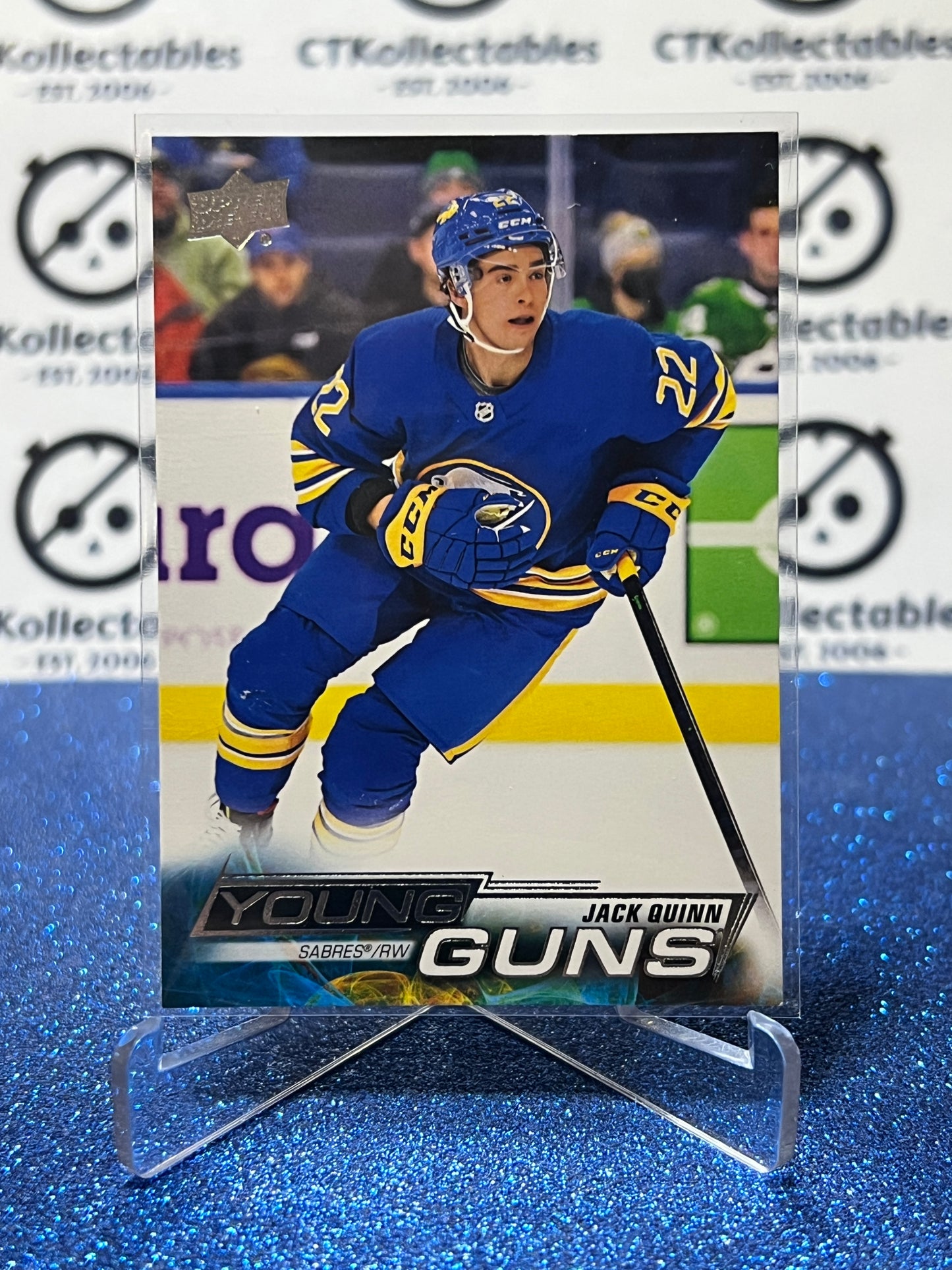 2022-23 UPPER DECK JACK QUINN # 204 YOUNG GUNS RC BUFFALO SABRES HOCKEY CARD