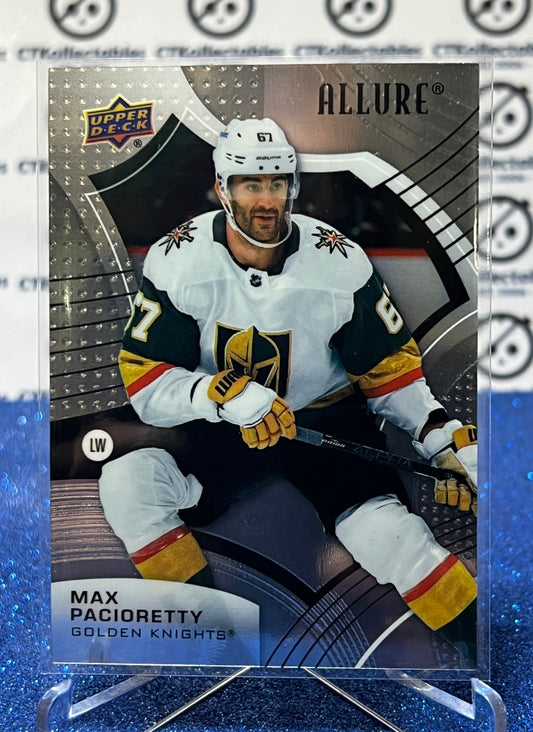 2021-22 UPPER DECK ALLURE MAX PACIORETTY # 38 VEGAS GOLDEN KNIGHTS NHL HOCKEY CARD