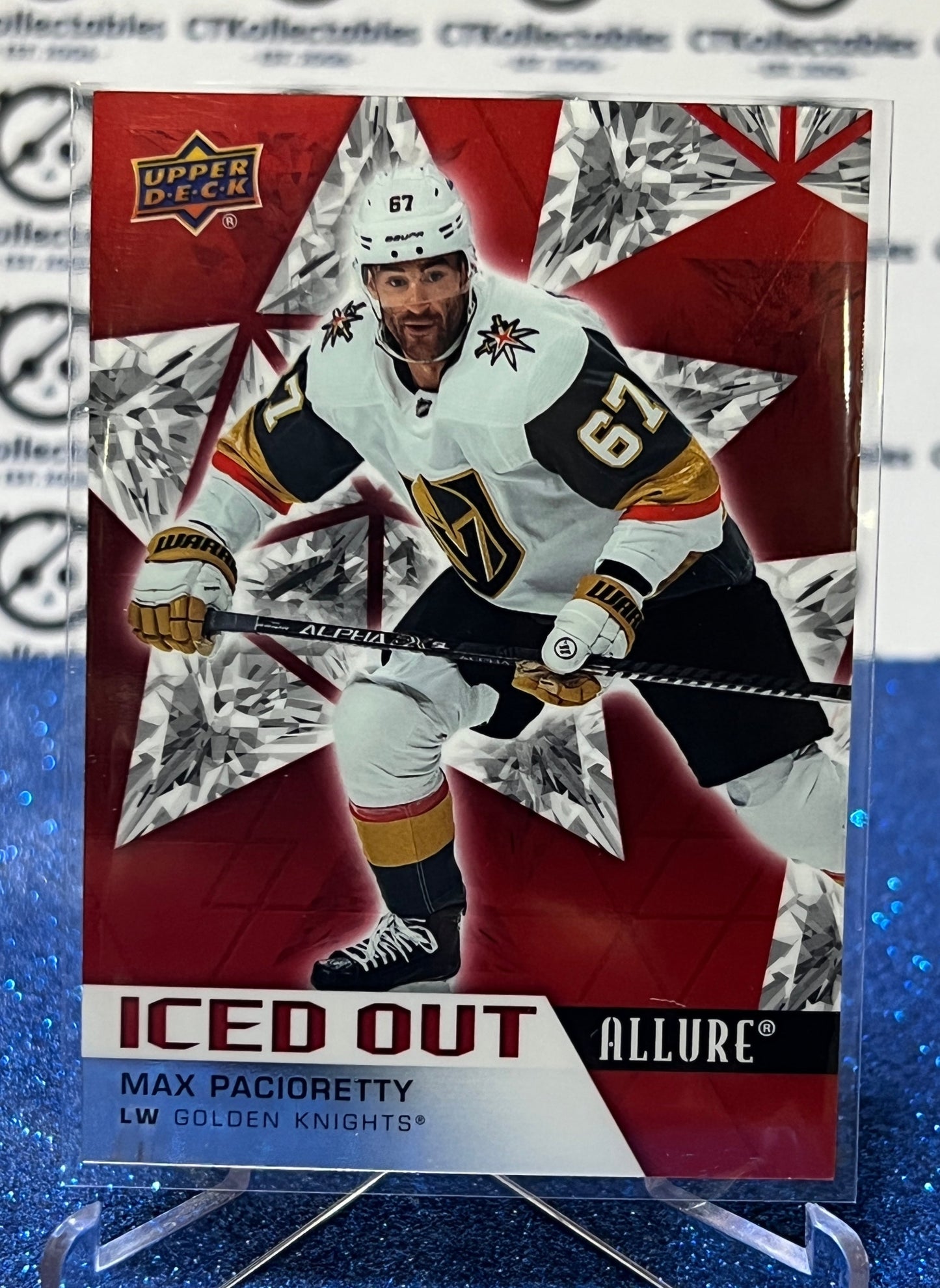 2021-22 UPPER DECK ALLURE MAX PACIORETTY # IO-12 VEGAS GOLDEN KNIGHTS NHL HOCKEY CARD