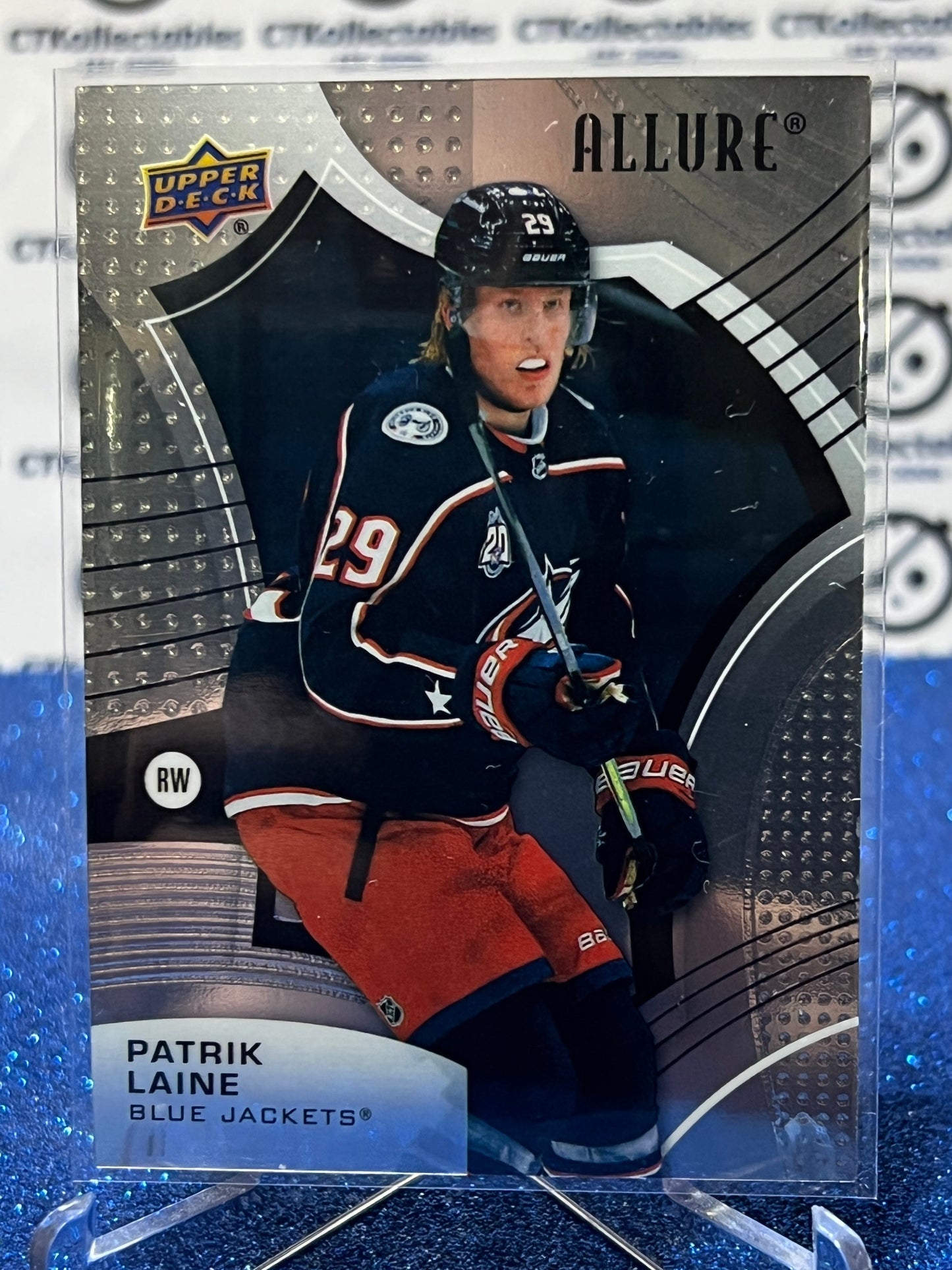 2021-22 UPPER DECK ALLURE PATRIK LAINE # 84 COLUMBUS BLUE JACKETS NHL HOCKEY CARD