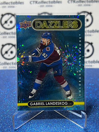 2021-22 UPPER DECK GABRIEL LANDESKOG  # DZ-62 DAZZLERS COLORADO AVALANCHE HOCKEY CARD