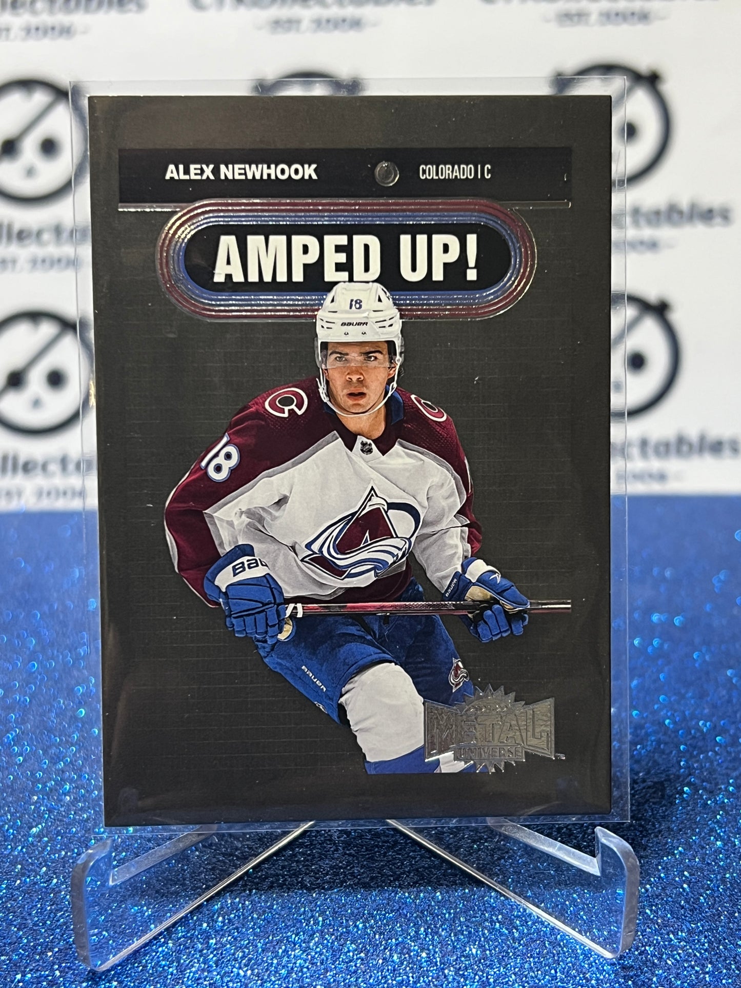 2021-22 SKYBOX ALEX NEWHOOK # AU-13 AMPED UP COLORADO AVALANCHE HOCKEY CARD