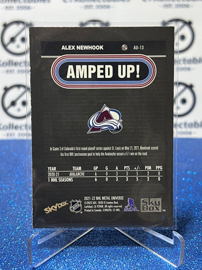 2021-22 SKYBOX ALEX NEWHOOK # AU-13 AMPED UP COLORADO AVALANCHE HOCKEY CARD