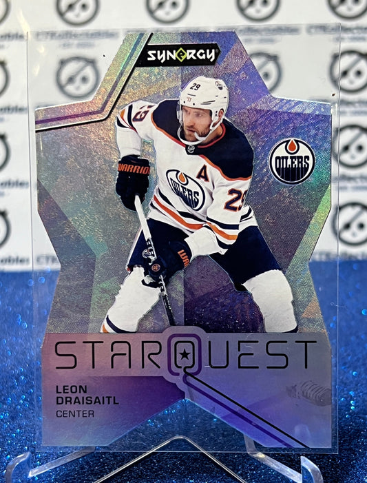 2021-22 UPPER DECK SYNERGY LEON DRAISAITL # SQ-2 DIE CUT EDMONTON OILERS NHL HOCKEY CARD