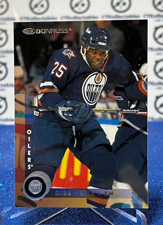 1997-98 DONRUSS MIKE GRIER # 94 EDMONTON OILERS NHL HOCKEY CARD