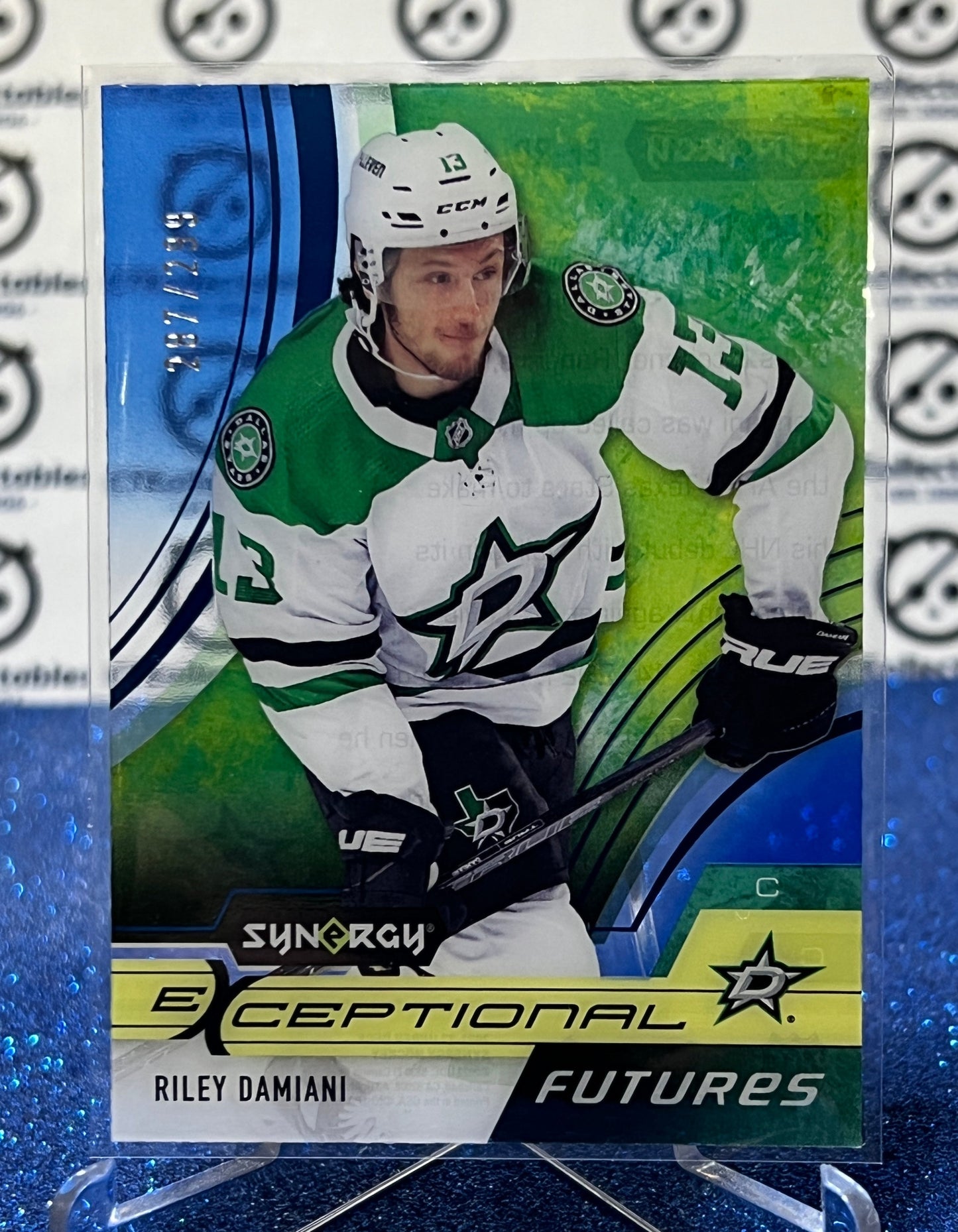 2021-22 UPPER DECK SYNERGY RILEY DAMIANI # EF-RD / 299 ROOKIE DALLAS STARS NHL HOCKEY CARD