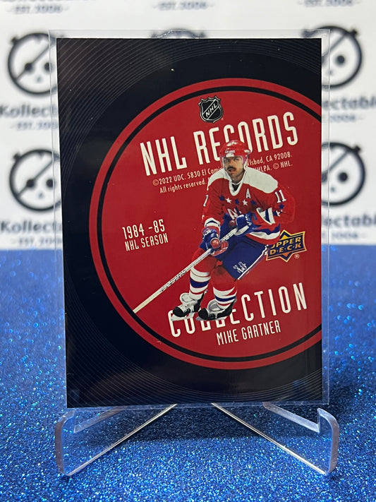 2021-22 UPPER DECK MIKE GARTNER # RB-13 RECORDS WASHINGTON CAPITALS HOCKEY CARD