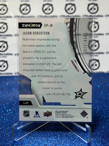 2021-22 UPPER DECK SYNERGY JASON ROBERTSON # EP-JR / 899 DALLAS STARS NHL HOCKEY CARD