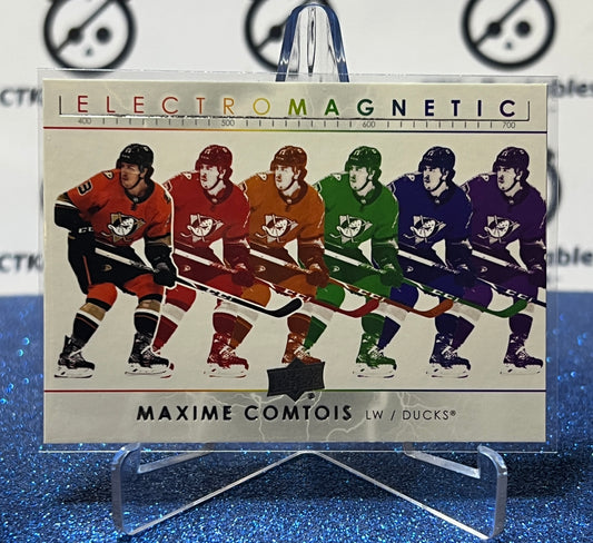 2021-22 UPPER DECK MAXIME COMTOIS # DEM-11 ELECTRO ANAHEIM DUCKS HOCKEY CARD