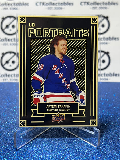 2022-23 UPPER DECK ARTEMI PANARIN # P-4  PORTRAITS NEW YORK RANGERS HOCKEY CARD