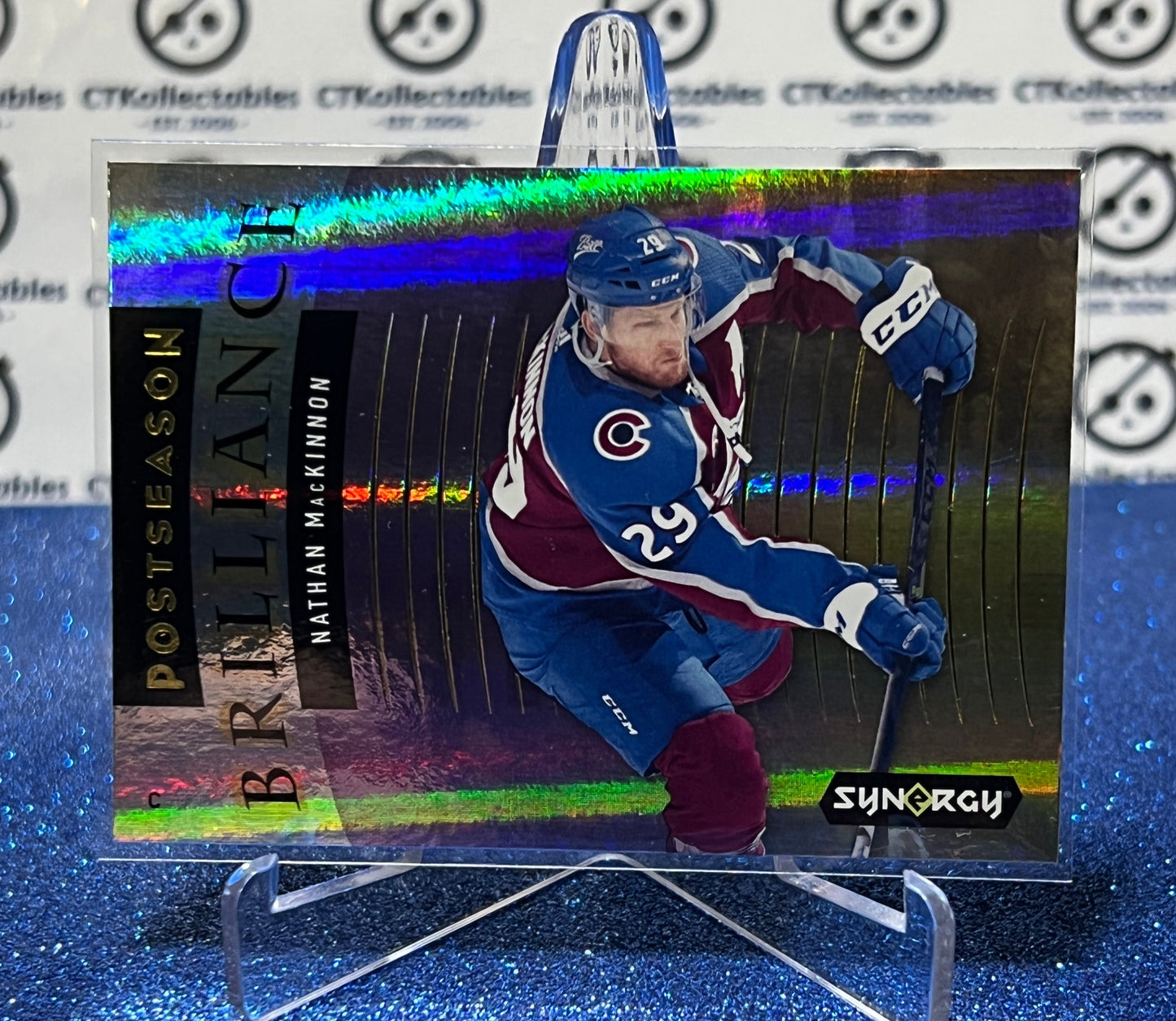 2021-22 UPPER DECK SYNERGY NATHAN MACKINNON # PB-3 COLORADO AVALANCHE NHL HOCKEY CARD