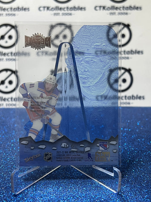 2021-22 SKYBOX ARTEMI PANARIN # IC-6 ICE CARVINGS  NEW YORK RANGERS HOCKEY CARD