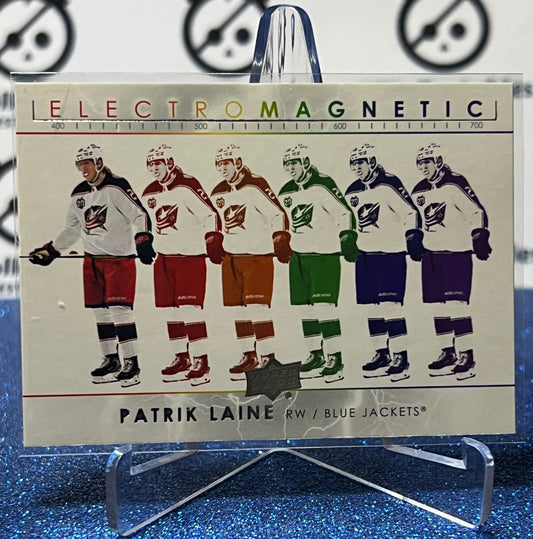 2021-22 UPPER DECK PATRIK LAINE # EM-25 ELECTRO COLUMBUS BLUE JACKETS HOCKEY CARD