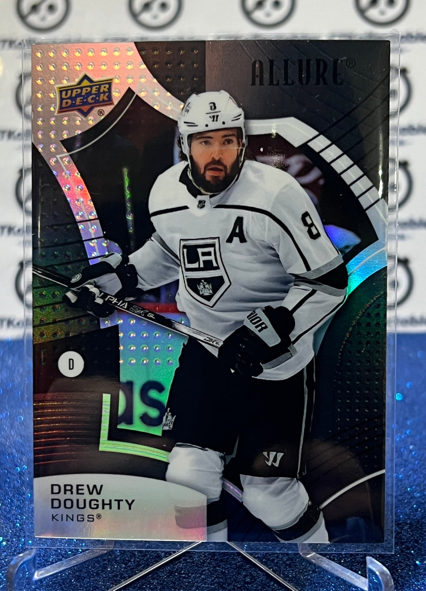 2021-22 UPPER DECK ALLURE DREW DOUGHTY # 31 BLACK RAINBOW LA KINGS NHL HOCKEY CARD