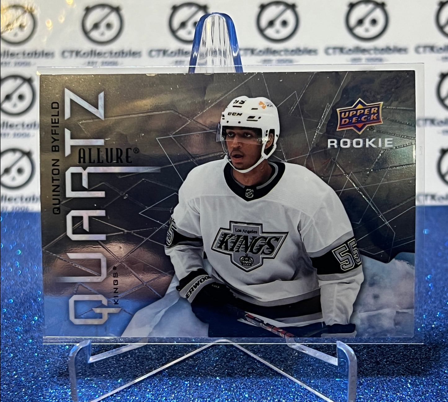 2021-22 UPPER DECK ALLURE QUINTON BYFIELD # AQ-QB ROOKIE QUARTZ LA KINGS NHL HOCKEY CARD