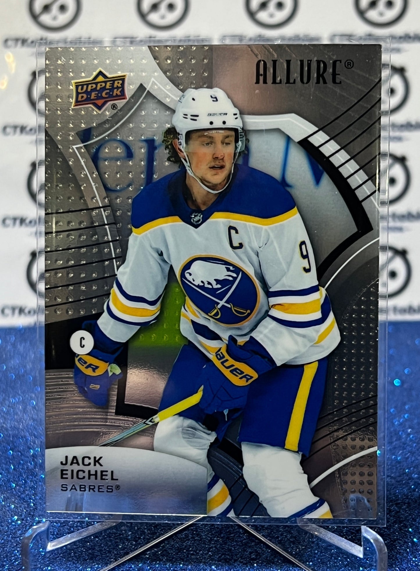 2021-22 UPPER DECK ALLURE JACK EICHEL # 70 BUFFALO SABRES NHL HOCKEY CARD