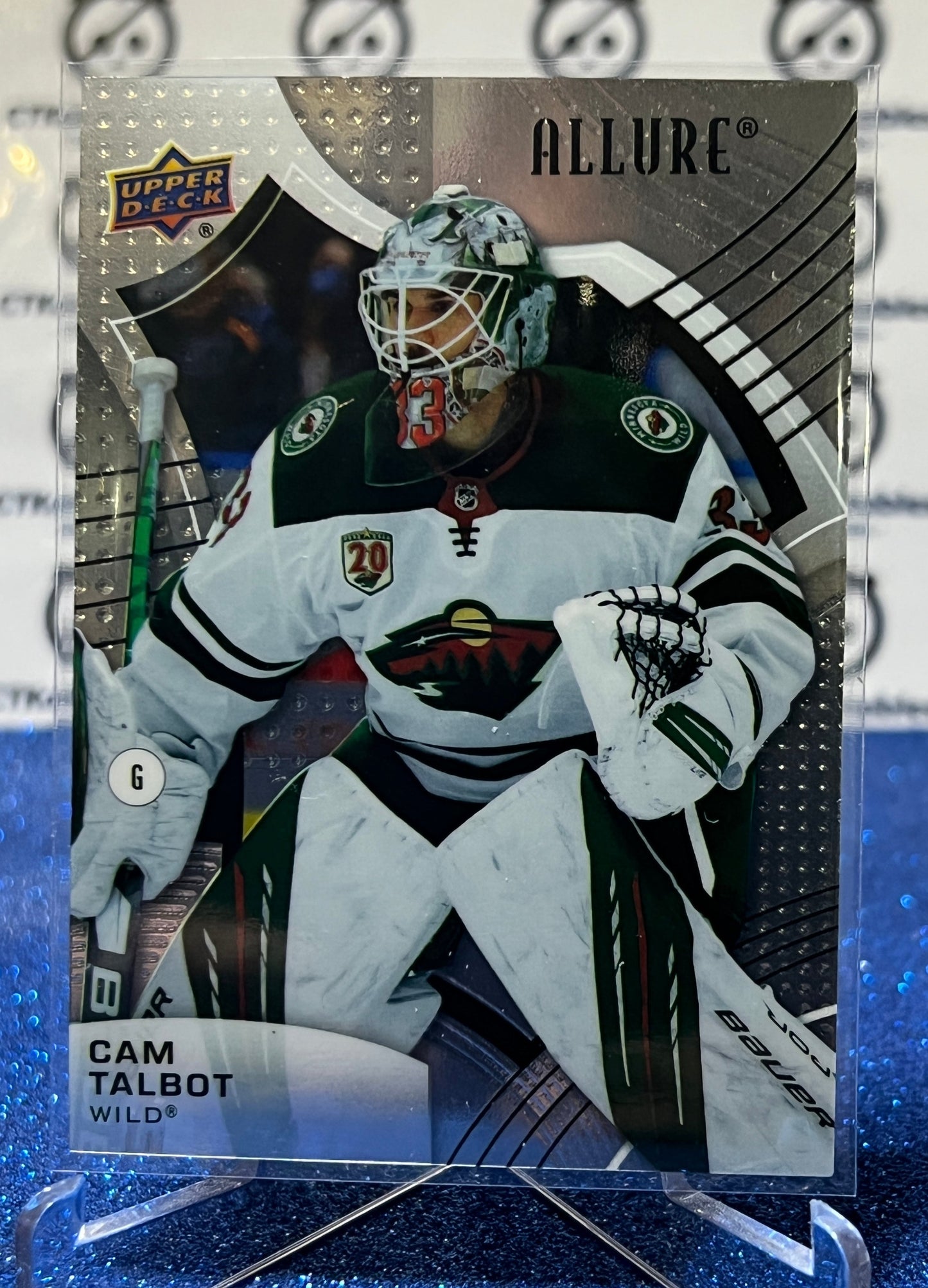 2021-22 UPPER DECK ALLURE  CAM TALBOT # 33 MINNESOTA WILD HOCKEY CARD