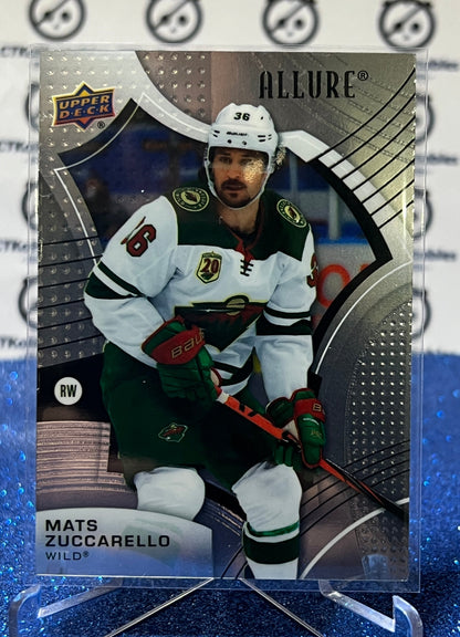 2021-22 UPPER DECK ALLURE  MATS ZUCCARELLO # 90 MINNESOTA WILD HOCKEY CARD
