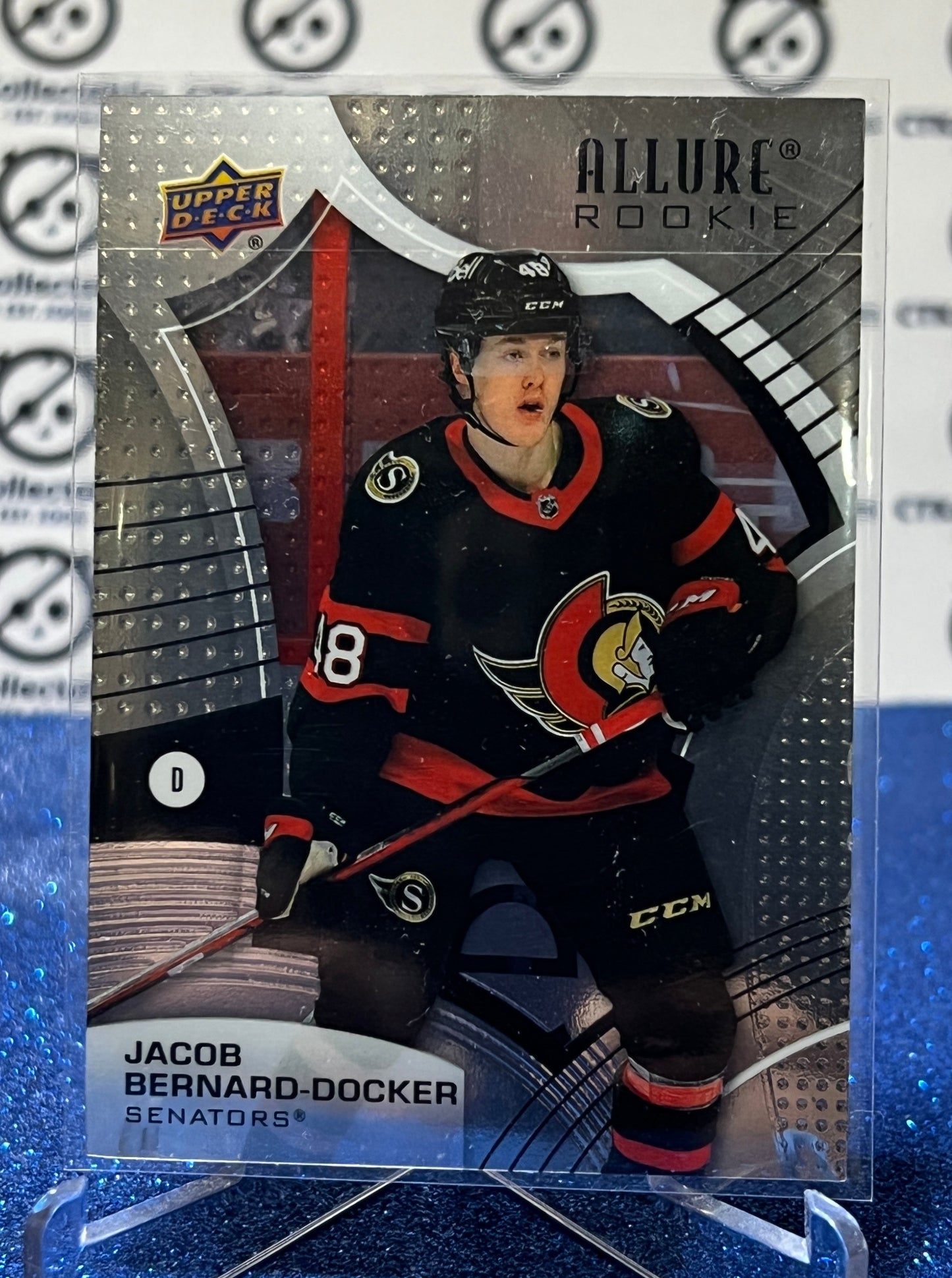 2021-22 UPPER DECK ALLURE JACOB BERNARD-DOCKER # 128 ROOKIE OTTAWA SENATORS HOCKEY CARD