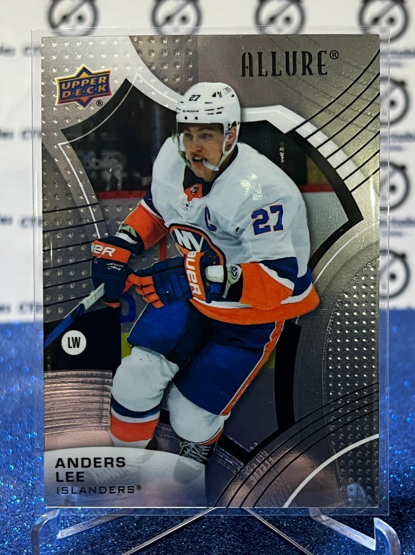 2021-22 UPPER DECK ALLURE ANDERS LEE  # 10 NY ISLANDERS HOCKEY CARD