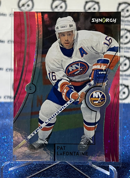 2021-22 UPPER DECK SYNERGY PAT LaFONTAINE  # 72 RED BOUNTY NY ISLANDERS HOCKEY CARD