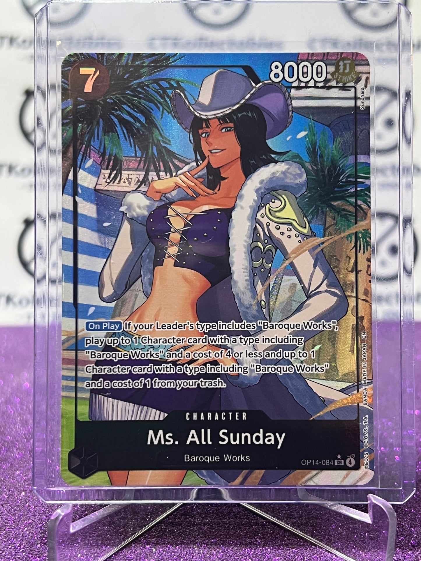 ONE PIECE THE AZURE SEA'S SEVEN MS. ALL SUNDAY # OP14-084 *SR FOIL ENGLISH TRADING GAME CARD 2026
