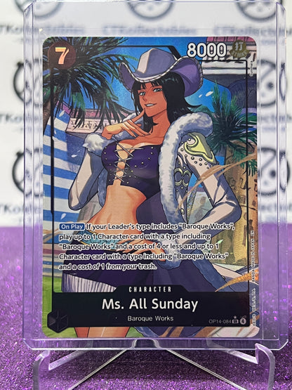 ONE PIECE THE AZURE SEA'S SEVEN MS. ALL SUNDAY # OP14-084 *SR FOIL ENGLISH TRADING GAME CARD 2026