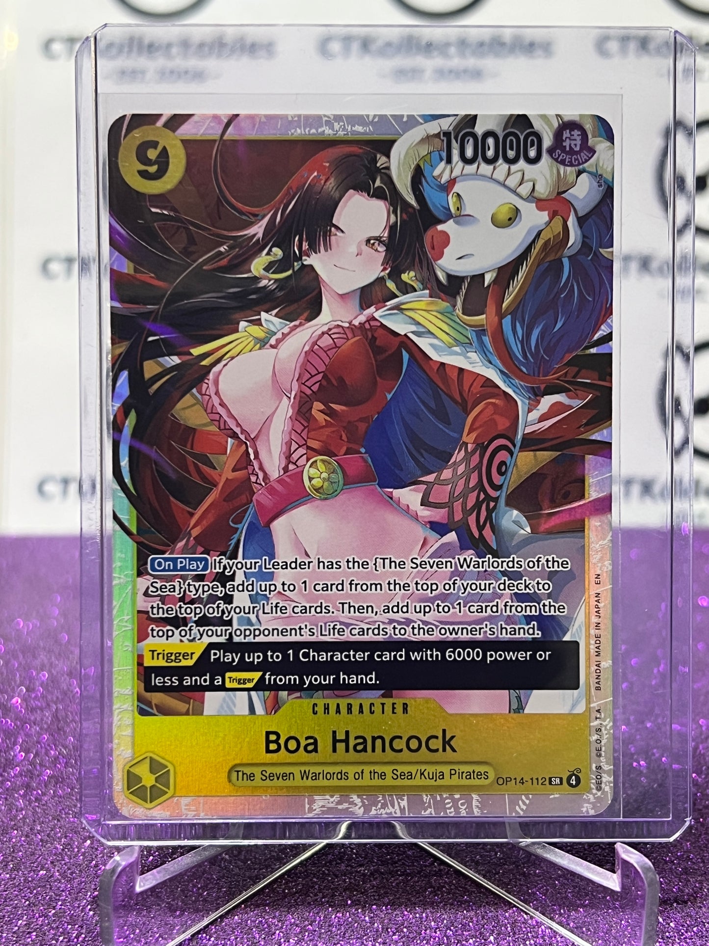 ONE PIECE THE AZURE SEA'S SEVEN BOA HANCOCK # OP14-112 SR FOIL ENGLISH TRADING GAME CARD 2026
