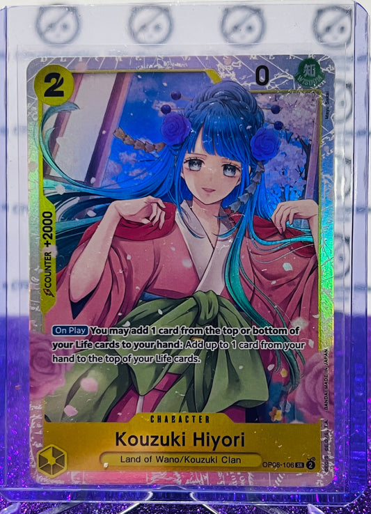 2024 ONE PIECE KOUZUKI HIYORI OP06-106 SR WINGS OF THE CAPTAIN  CARD