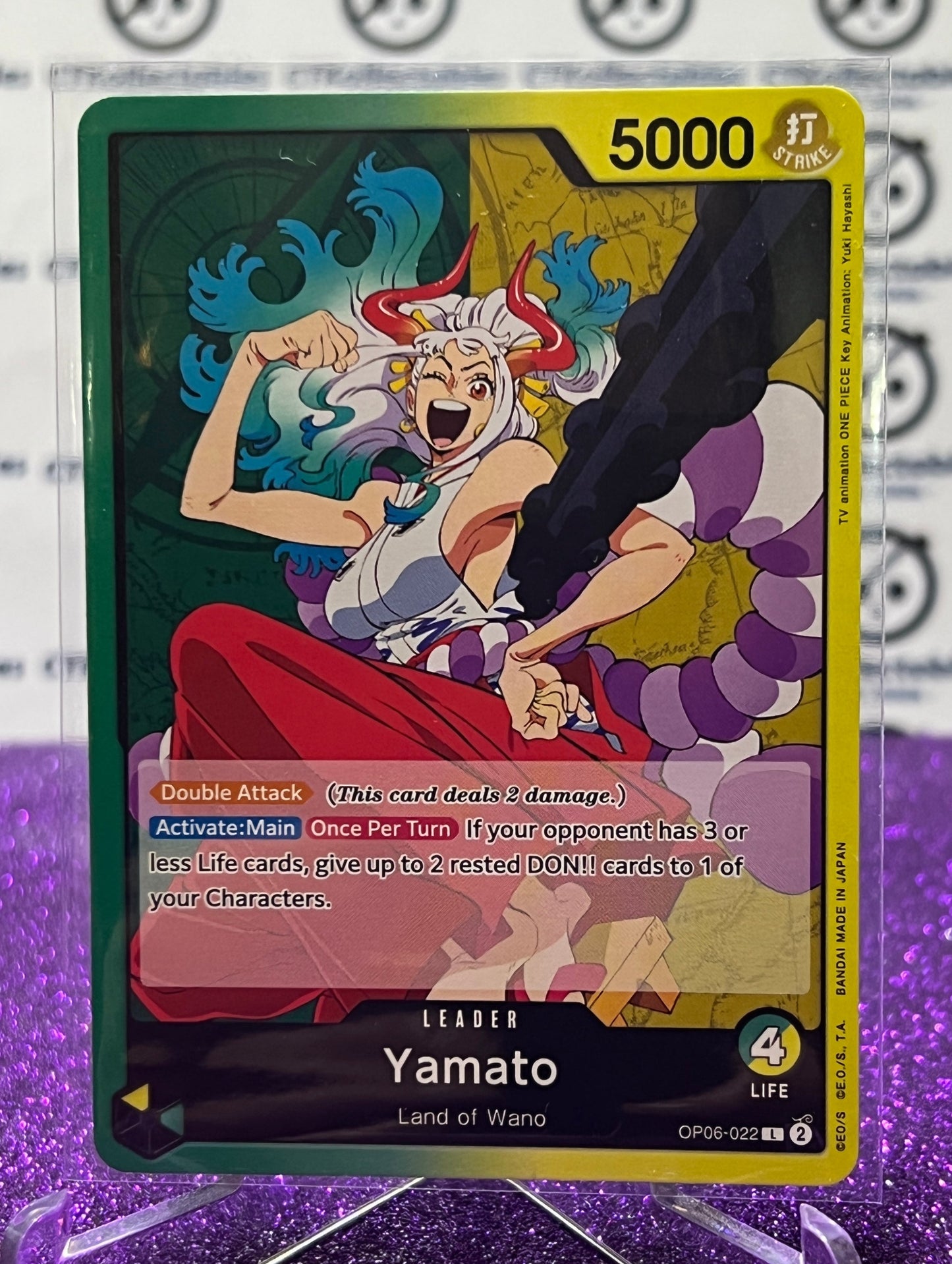 2024 ONE PIECE YAMATO OP06-022 LEADER WINGS OF THE CAPTAIN  CARD