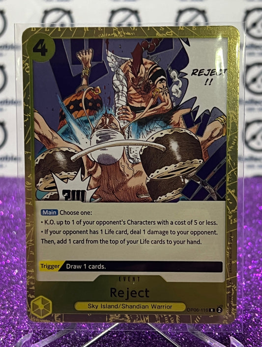 2024 ONE PIECE REJECT OP06-116 RARE FOIL WINGS OF THE CAPTAIN  CARD