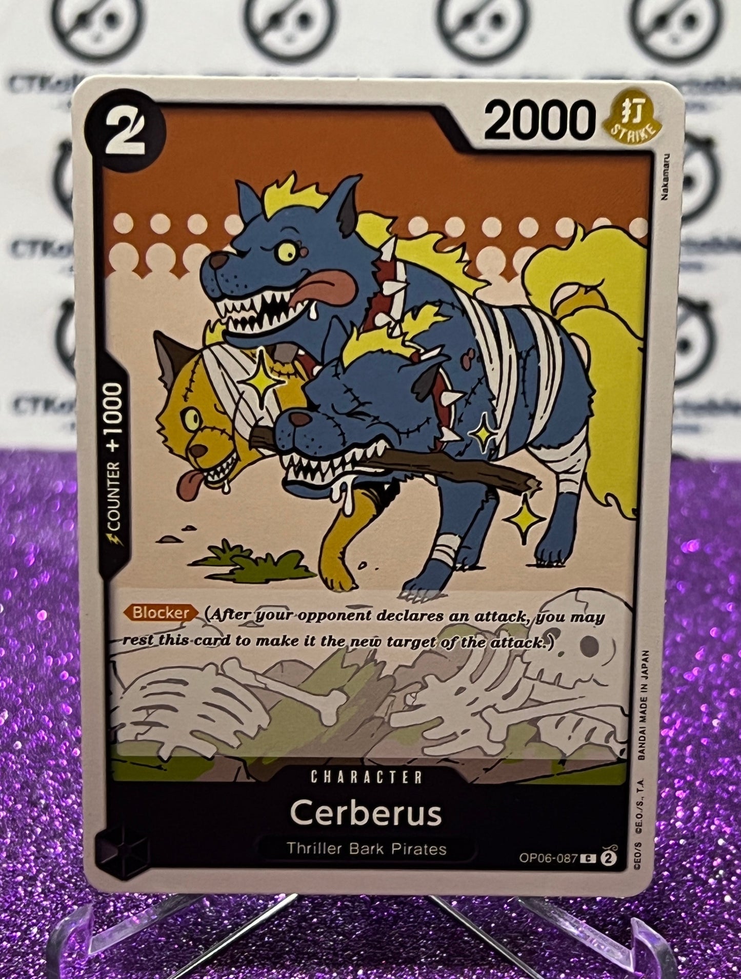 2024 ONE PIECE CERBERUS OP06-087 COMMON WINGS OF THE CAPTAIN  CARD