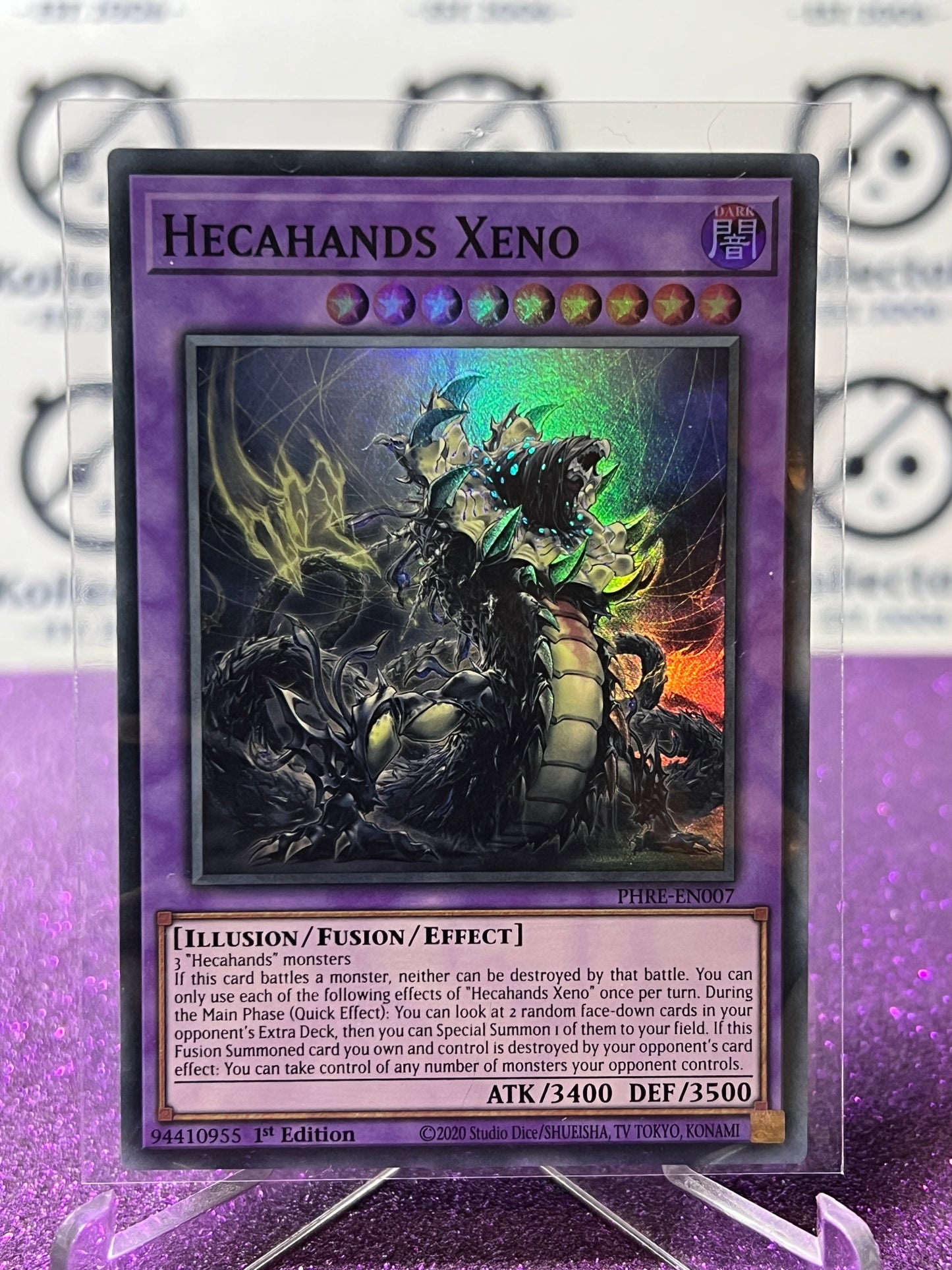 YU-GI-OH! PHANTOM REVENGE HECAHANDS XENO # PHRE-EN007 1ST EDITION FOIL CARD