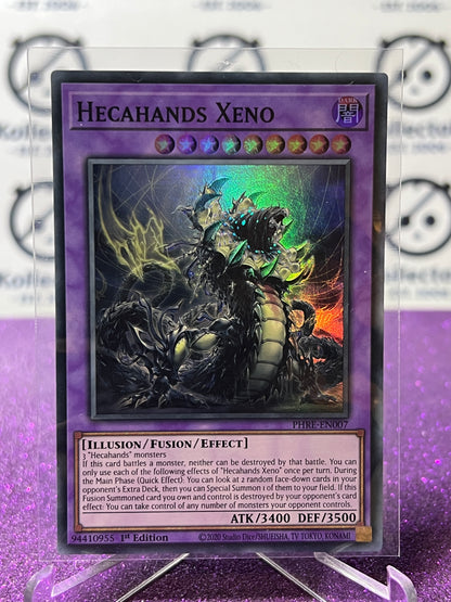 YU-GI-OH! PHANTOM REVENGE HECAHANDS XENO # PHRE-EN007 1ST EDITION FOIL CARD