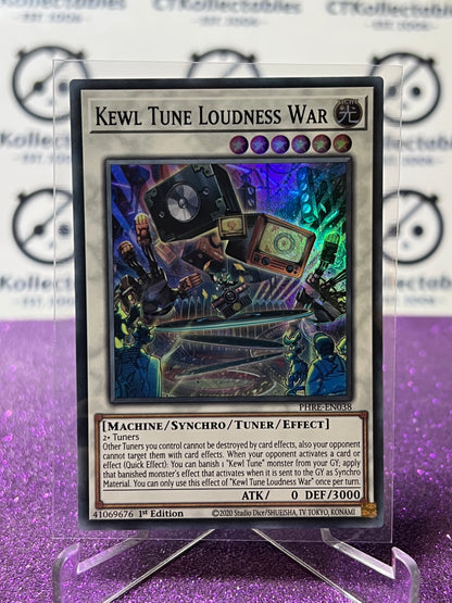 YU-GI-OH! PHANTOM REVENGE KEWL TUNE LOUDNESS WAR # PHRE- EN038 1ST EDITION FOIL CARD