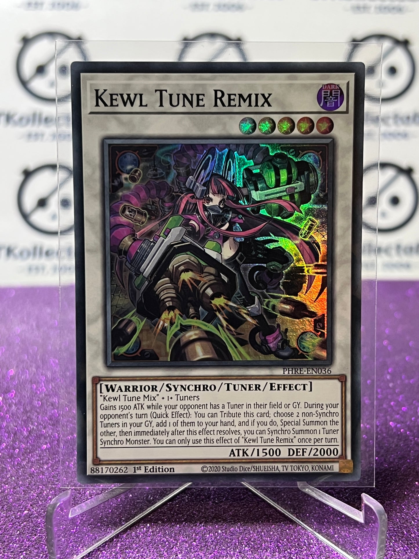 YU-GI-OH! PHANTOM REVENGE KEWL TUNE REMIX # PHRE- EN036 1ST EDITION FOIL CARD