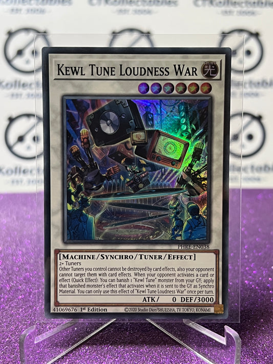 YU-GI-OH! PHANTOM REVENGE KEWL TUNE LOUDNESS WAR # PHRE- EN038 1ST EDITION FOIL CARD