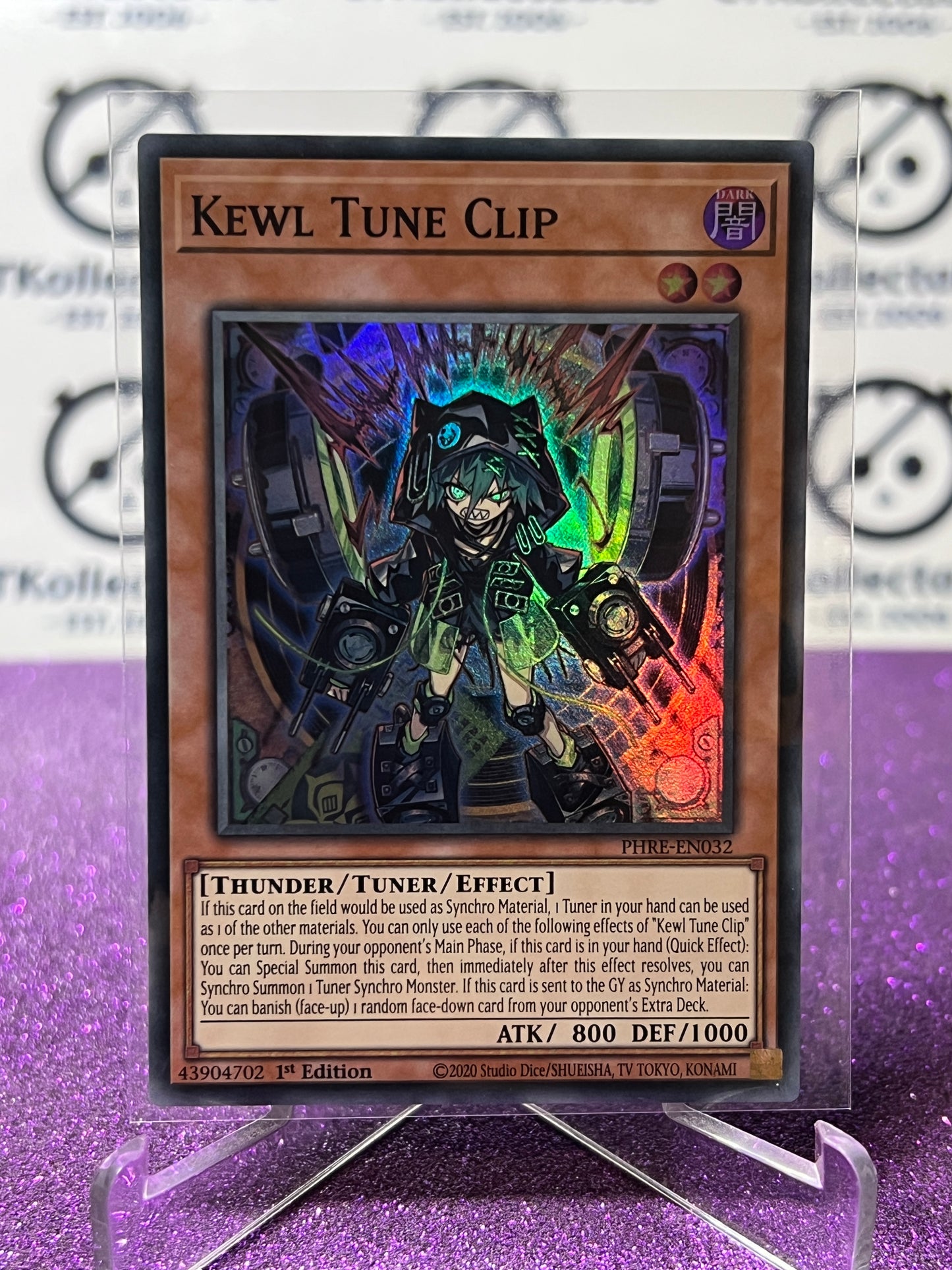 YU-GI-OH! PHANTOM REVENGE KEWL TUNE CLIP # PHRE- EN032 1ST EDITION FOIL CARD