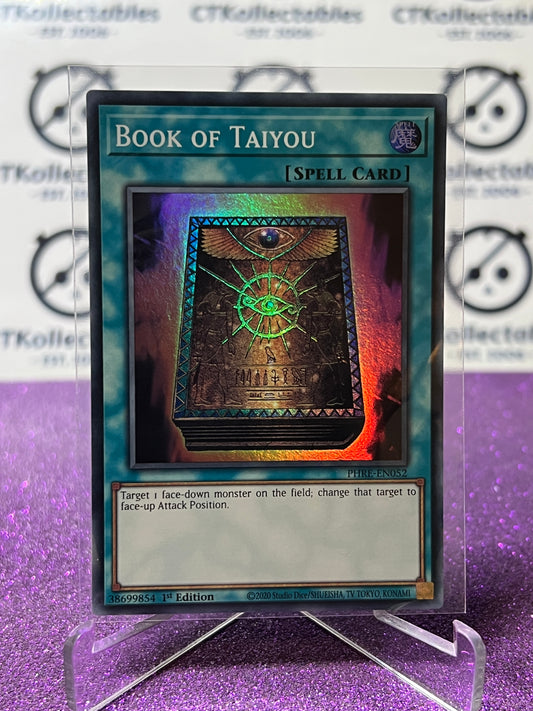 YU-GI-OH! PHANTOM REVENGE BOOK OF TAIYOU # PHRE- EN052 1ST EDITION FOIL CARD