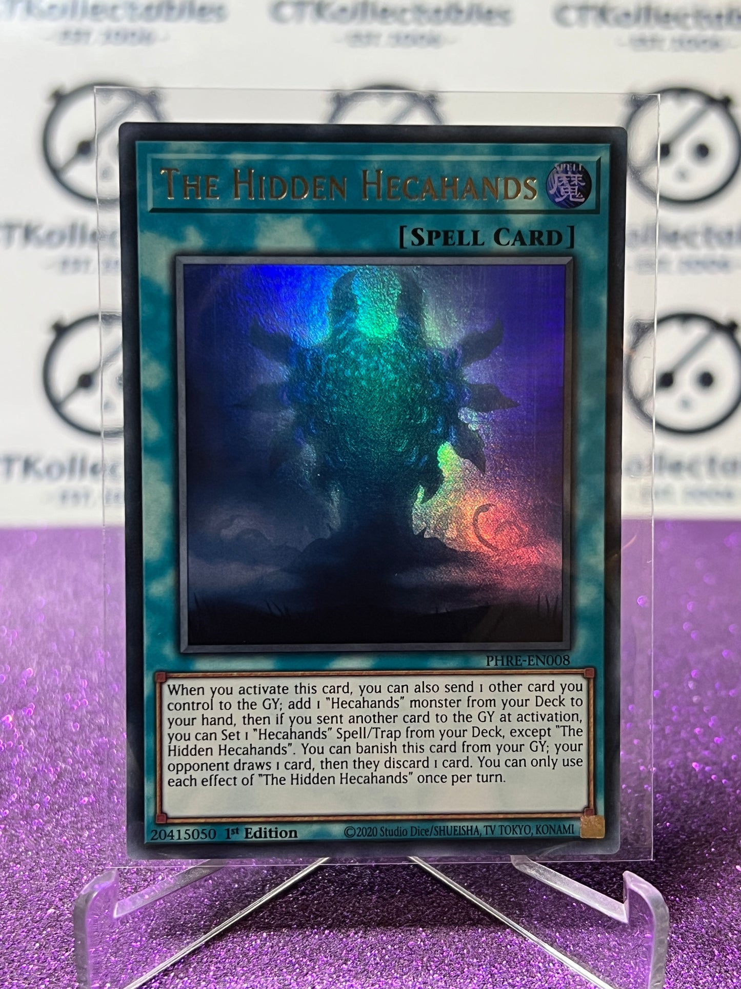 YU-GI-OH! PHANTOM REVENGE THE HIDDEN HECAHANDS # PHRE- EN008 1ST EDITION FOIL CARD
